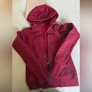 Lululemon Scuba Hoodie Ghost Dot Heathered Cranberry Bordeaux Drama / Cranberry